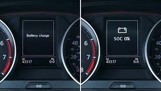 VW Golf MK7 battery state of charge check with instrument cluster