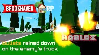 Enemy's military truck, ambushed! (Roblox Brookhaven RP)