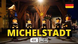  Rundgang im WEIHNACHTSMARKT MICHELSTADT! ( Deutsche Weihnachtsmärkte in 4K 60 fps UHD) 