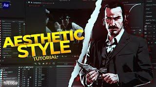 Aesthetic style tutorial on After Effects | trending tiktok style