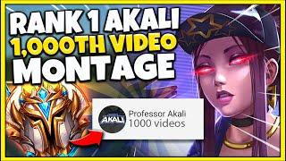 10,000 HOURS OF AKALI IN 10 MINUTES - ULTIMATE AKALI MONTAGE - Professor Akali (1,000th Video)