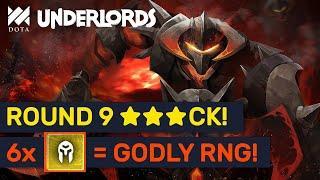 ROUND 9  Chaos Knight! 6 Knights Godly RNG Rolls! | Dota Underlords