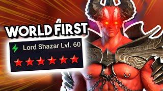 WORLD FIRST 6 STAR AWAKENED LORD SHAZAR!!!!! | Raid: Shadow Legends