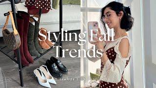 How to *ACTUALLY* style fall fashion trends 2024 | top 10 trends | outfit ideas | back to school