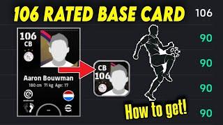 Free 106 rated Card  How to get! Free 106 rated Base Card in eFootball 2025 | How to use 106 card?