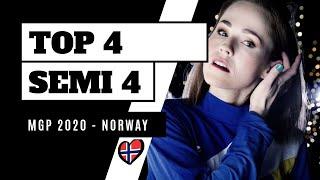 Eurovision 2020 Norway: My Top 4 Melodi Grand Prix 2020 Semi final 4 [MGP 2020] 