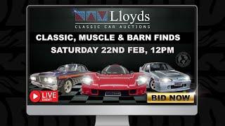 Lloyds Auctions LIVE Classic, Muscle and Barn Finds. February 2025