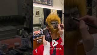 Man gets monkey shaved into back of head || Viral Video UK