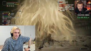 xQc reacts to Streamer "Elajjaz" Beating Elden Ring DLC with Level 1 Character & No Tree Upgrades