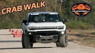 2024 GMC HUMMER EV Pickup truck CRAB WALK in real life !