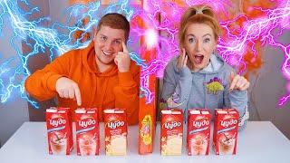 ТЕЛЕПАТИЯ Молочный Коктейль ЧЕЛЛЕНДЖ  УГАДАЙ ЕСЛИ СМОЖЕШЬ // Twin Telepathy Milkshake Challenge