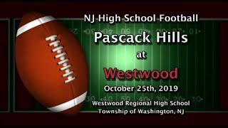 H.S. Football - Pascack Hills at Westwood - 10.25.19