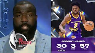 NBA Today | "I'm wrong about Bronny James" - Perk on LeBron's son dropping 30 PTS in G League debut