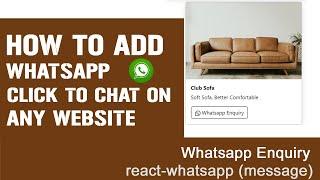 How do I send WhatsApp message with React JS?