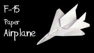 F15 Eagle Jet Fighter Paper airplane tutorial(Tadashi Mori)