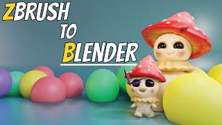 ZBrush Beginner Zbrush to Blender Render Process - Urdu/Hindi