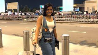 Sumbul Tauqeer Khan leaving for Vietnam , Spotted at Mumbai Airport with Papa Tauqeer Khan