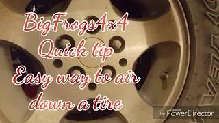 How to air down a tire | BigFrogs4x4 Quick Tip