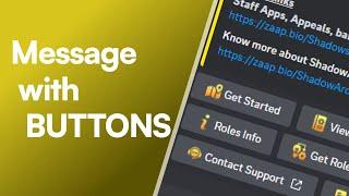 Discord Message Button Tutorial 2023 | Sapphire Bot