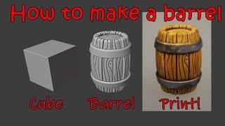 How to sculpt a barrel