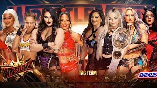 Liv Morgan Raquel Rodriguez Giulia Stephanie Vaquer vs Rhea Ripley Ronda Rousey Bianca Jade Cargill