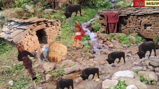 Watermill village life|| in mountain ofNepal || iam misar