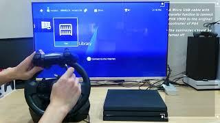 PXN V900 Gaming Steering Wheel for PS4 Tutorial