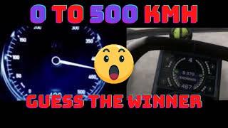 Bugatti chiron VS Koenigsegg Jesko |TOP SPEED TEST 310 MPH (500 kmh) 2022