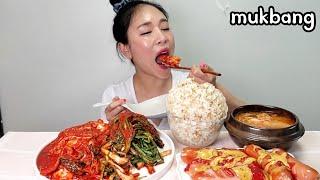 새로운실비김치 파김치고봉밥 집밥 한식 매운실비김치 먹방 Korean Food Spicy Kimchi Mukbang eating show