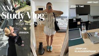 xxl study vlog | Klausurenphase organisieren - uni - joggen - coffee time | TEIL 1