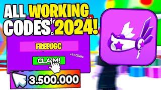 *NEW* ALL WORKING CODES FOR CLICK FOR UGC IN 2024! ROBLOX CLICK FOR UGC CODES