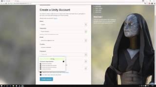 Unity установка и регистрация