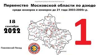 Первенство Московской области по дзюдо до 21 года  Татами 1