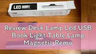 Review Desk Lamp Led USB Book Light Table Lamp Magnetic Remote Control Study Reading Light Recharge