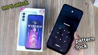 itel vision 3 pattern lock remove || vision 3 password unlock process