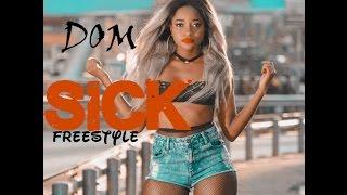 DOM - SICK FREESTYLE (LYRIC VIDEO) Kenyan Female Rapper