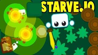 STARVE.IO - FREE SURVIVAL BASE BUILDING GAME! 1st Place Leaderboard - Starve.io Gameplay Highlights