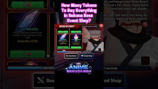 How Many Tokens To Buy Everything in Sukuna Boss Event Shop? #roblox #animevanguards