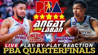 BRGY GINEBRA VS CONVERGE │ 2025 PBA PHILIPPINE CUP PLAYOFFS Play-by-Play Reaction & Scoreboard
