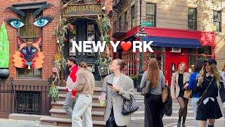 [4K]NYC WalkBeautiful Autumn in West VillageSpooky Halloween in New York City | Oct 2024