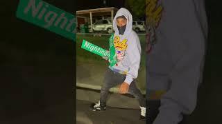 Watts Artist AOF NIINO travels to #Stockton 2100 block and takes Nightingale street sign #ebkjaaybo