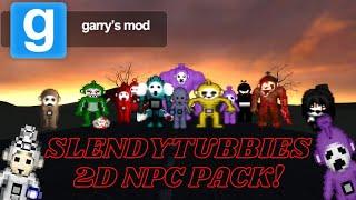 Gmod Mod Reviews: Slendytubbies 2D NPC Pack!!!