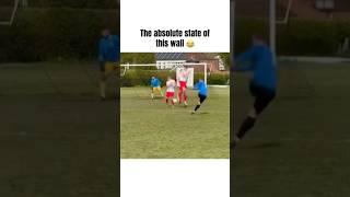 The worst defensive wall in Sunday League history right here  #football