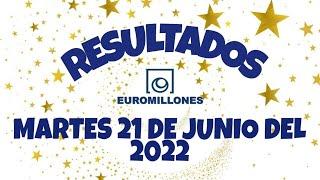 RESULTADO LOTERÍA EUROMILLONES DEL MARTES 21 DE JUNIO DEL 2022