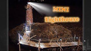 HOW TO BUILD the LIGHTHOUSE on a cliff with MINI BRICKS