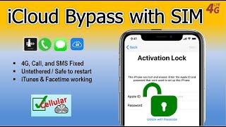 Untethered iCLOUD BYPASS with SIM Cellular FIX