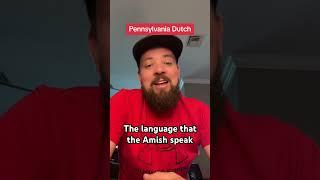 The Amish speak a language that is called Pennsylvania Dutch #amish #dutch