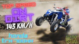 HONDA TRX 700xx - DYNOJET TUNING - TOP SPEED ON DIRT - GOPRO 10 - 5K 60fps