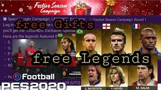 FREE LEGENDS PACK!! FESTIVE SEASON CAMPAIGN BONUS |PES 2020 MOBILE