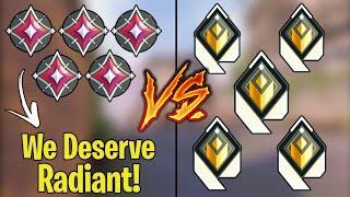 Valorant: 5 Immortal who think they deserve Radiant VS 5 Actual Radiant Players!